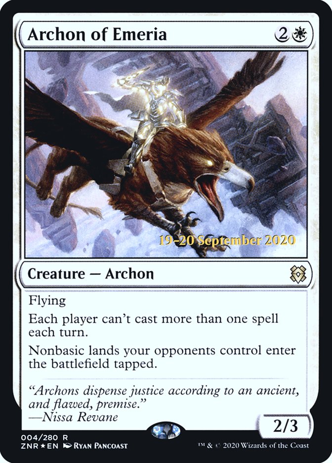 Archon of Emeria  [Zendikar Rising Prerelease Promos] | Empire Gaming NC