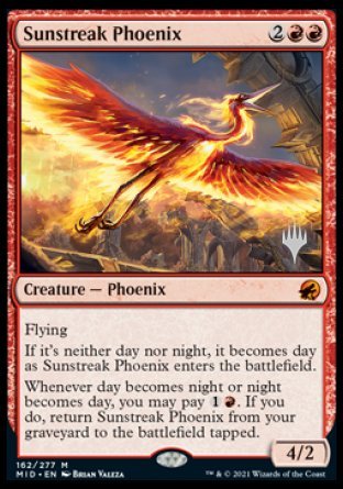 Sunstreak Phoenix (Promo Pack) [Innistrad: Midnight Hunt Promos] | Empire Gaming NC