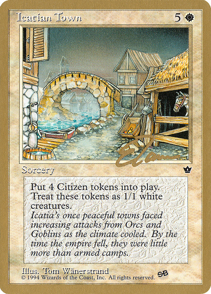 Icatian Town (Eric Tam) (SB) [Pro Tour Collector Set] | Empire Gaming NC