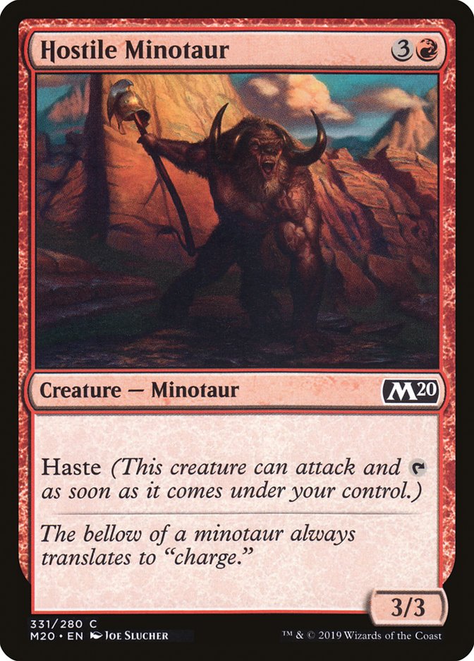 Hostile Minotaur [Core Set 2020] | Empire Gaming NC