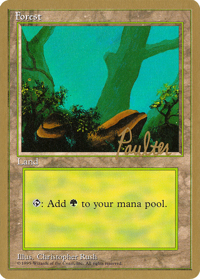 Forest (pp378) (Preston Poulter) [Pro Tour Collector Set] | Empire Gaming NC