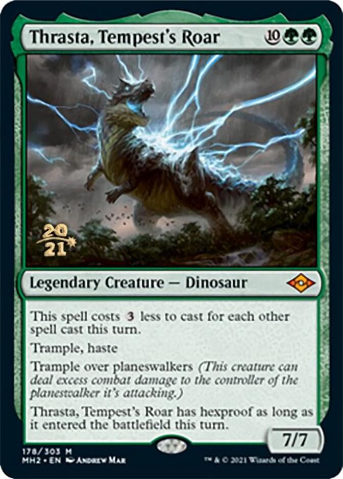 Thrasta, Tempest's Roar [Modern Horizons 2 Prerelease Promos] | Empire Gaming NC