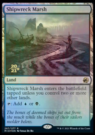 Shipwreck Marsh [Innistrad: Midnight Hunt Prerelease Promos] | Empire Gaming NC