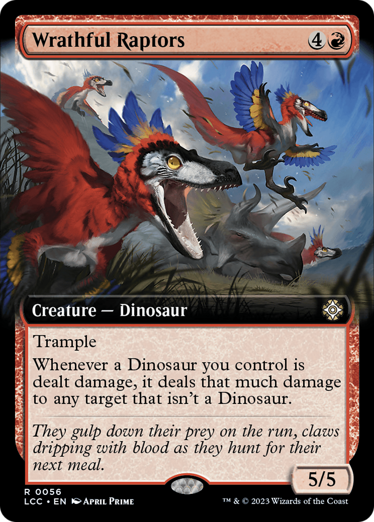 Wrathful Raptors (Extended Art) [The Lost Caverns of Ixalan Commander] | Empire Gaming NC