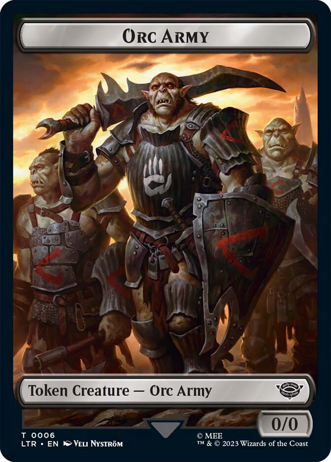 Orc Army Token (06) [The Lord of the Rings: Tales of Middle-Earth Tokens] | Empire Gaming NC