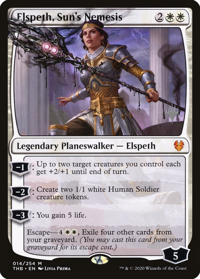 Elspeth, Sun's Nemesis (Promo Pack) [Theros Beyond Death Promos] | Empire Gaming NC