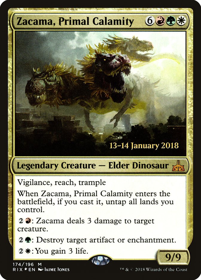 Zacama, Primal Calamity [Rivals of Ixalan Promos] | Empire Gaming NC