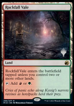 Rockfall Vale (Promo Pack) [Innistrad: Midnight Hunt Promos] | Empire Gaming NC