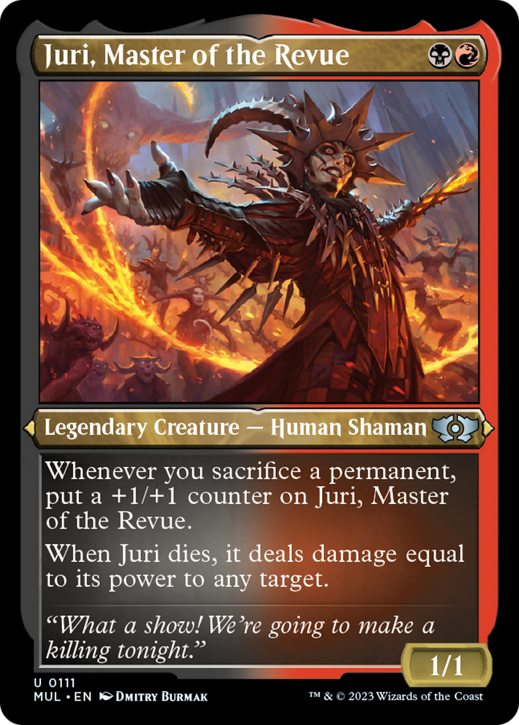 Juri, Master of the Revue (Foil Etched) [Multiverse Legends] | Empire Gaming NC