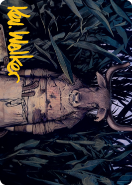 Fleshtaker Art Card (Gold-Stamped Signature) [Innistrad: Midnight Hunt Art Series] | Empire Gaming NC