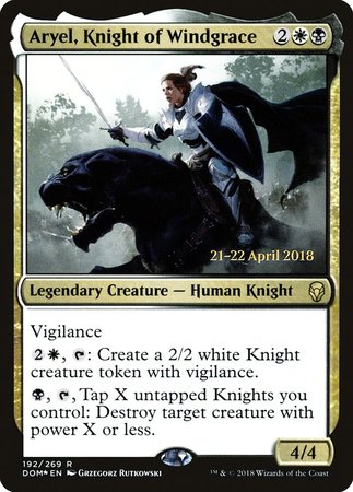 Aryel, Knight of Windgrace [Dominaria Promos] | Empire Gaming NC