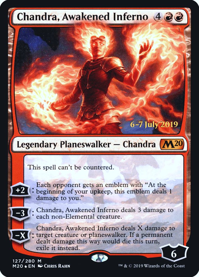 Chandra, Awakened Inferno  [Core Set 2020 Prerelease Promos] | Empire Gaming NC