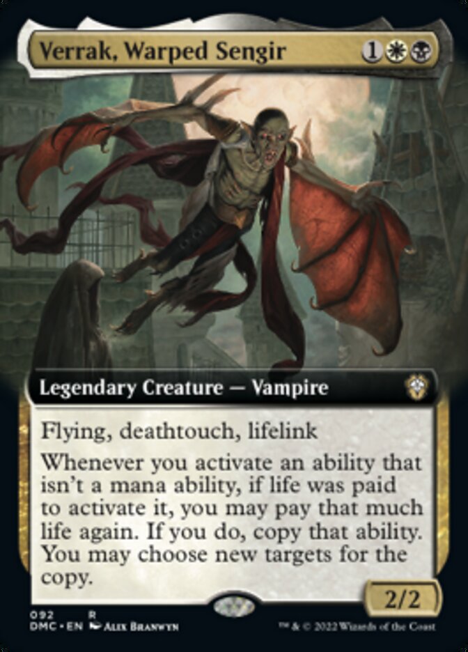 Verrak, Warped Sengir (Extended Art) [Dominaria United Commander] | Empire Gaming NC