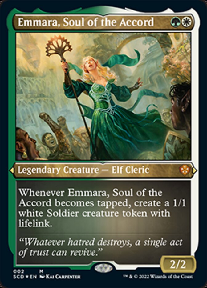 Emmara, Soul of the Accord (Foil Etched) [Starter Commander Decks] | Empire Gaming NC