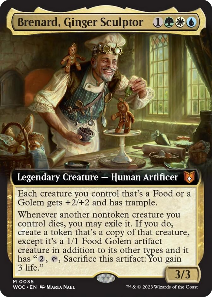 Brenard, Ginger Sculptor (Extended Art) [Wilds of Eldraine Commander] | Empire Gaming NC