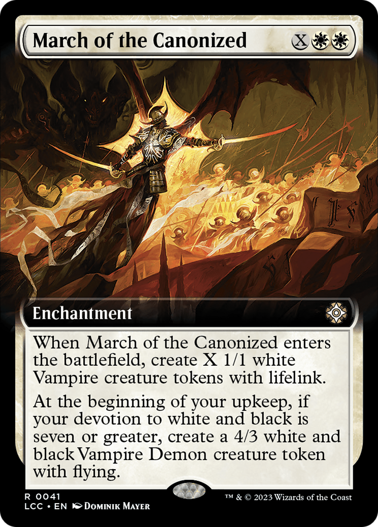 March of the Canonized (Extended Art) [The Lost Caverns of Ixalan Commander] | Empire Gaming NC