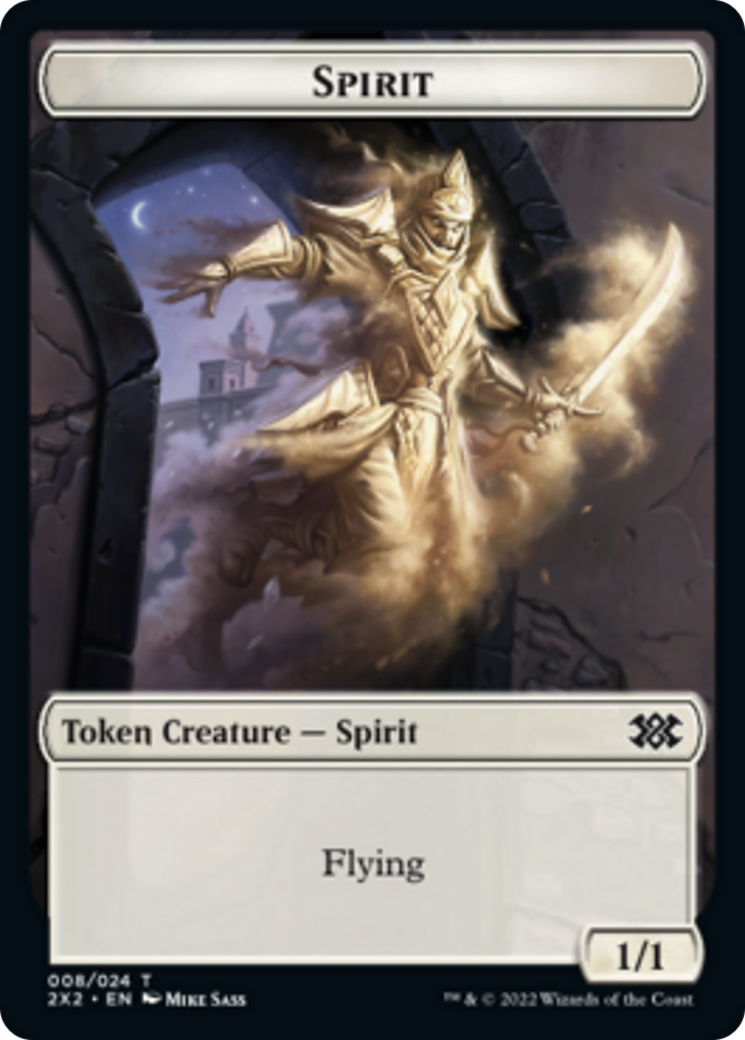 Boar // Spirit Double-sided Token [Double Masters 2022 Tokens] | Empire Gaming NC