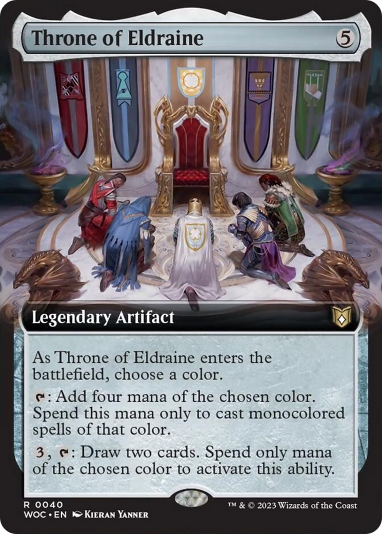 Throne of Eldraine (Extended Art) [Wilds of Eldraine Commander] | Empire Gaming NC