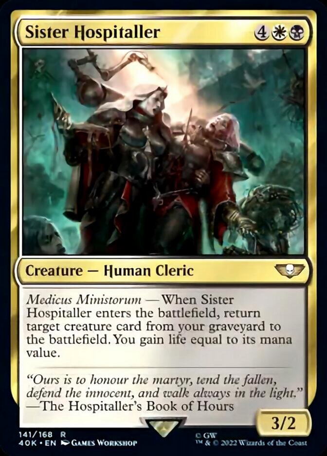 Sister Hospitaller (Surge Foil) [Universes Beyond: Warhammer 40,000] | Empire Gaming NC