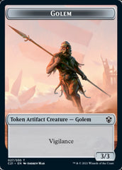 Golem (027) // Thopter Token [Commander 2021 Tokens] | Empire Gaming NC