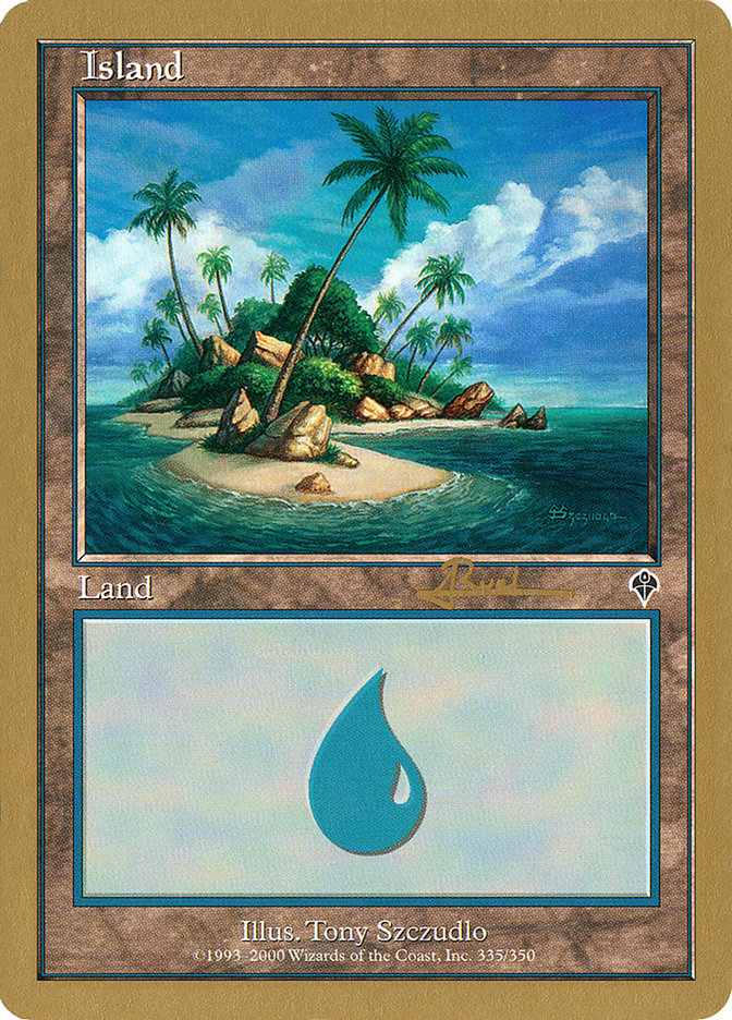 Island (ar335a) (Antoine Ruel) [World Championship Decks 2001] | Empire Gaming NC