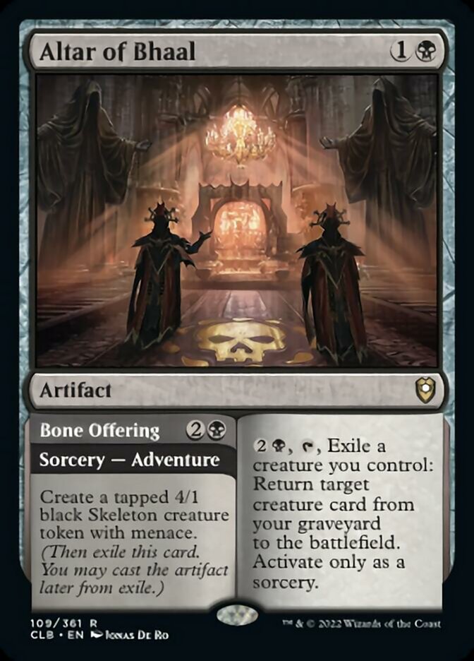 Altar of Bhaal // Bone Offering [Commander Legends: Battle for Baldur's Gate] | Empire Gaming NC