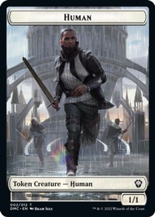 Human // Snake Double-sided Token [Dominaria United Commander Tokens] | Empire Gaming NC