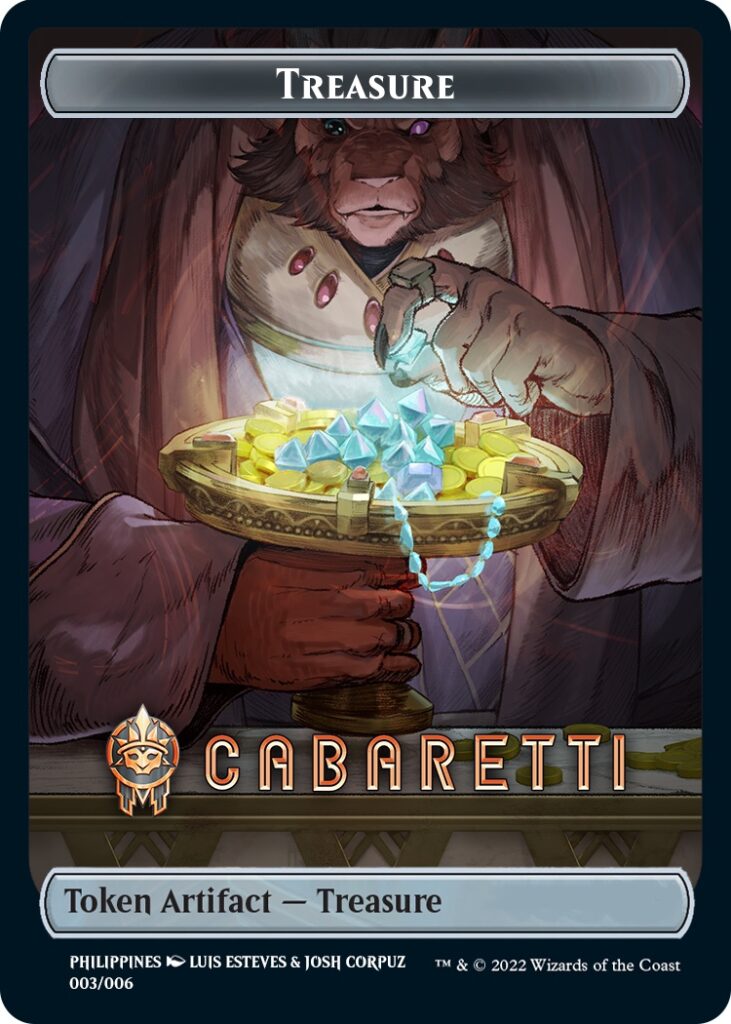 Treasure Token (Cabaretti) (Southeast Asia Artists) [Streets of New Capenna Tokens] | Empire Gaming NC