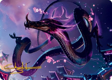 Junji, the Midnight Sky 1 Art Card (Gold-Stamped Signature) [Kamigawa: Neon Dynasty Art Series] | Empire Gaming NC