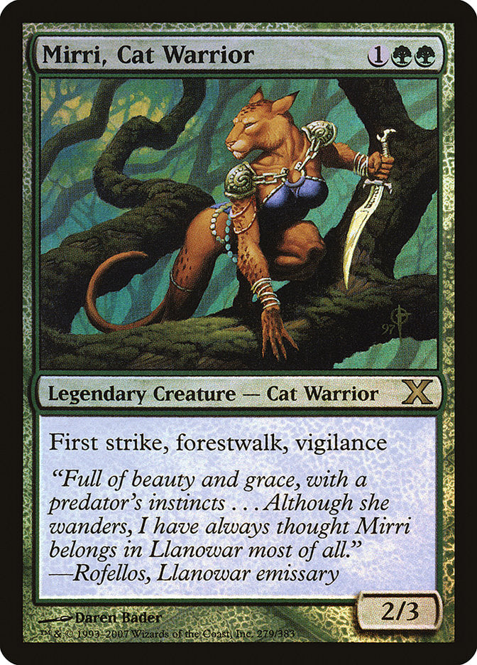 Mirri, Cat Warrior (Premium Foil) [Tenth Edition] | Empire Gaming NC