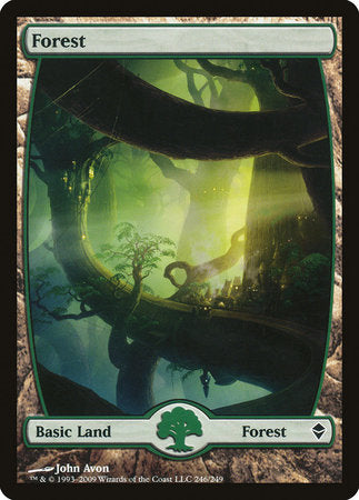 Forest (246) - Full Art [Zendikar] | Empire Gaming NC