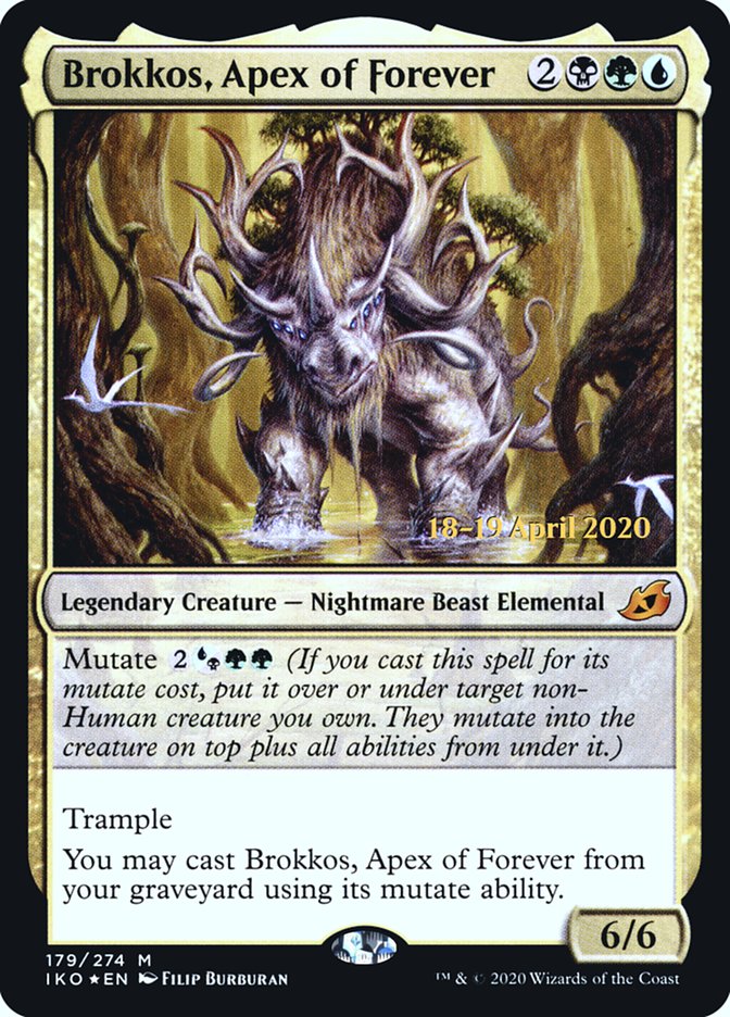 Brokkos, Apex of Forever  [Ikoria: Lair of Behemoths Prerelease Promos] | Empire Gaming NC