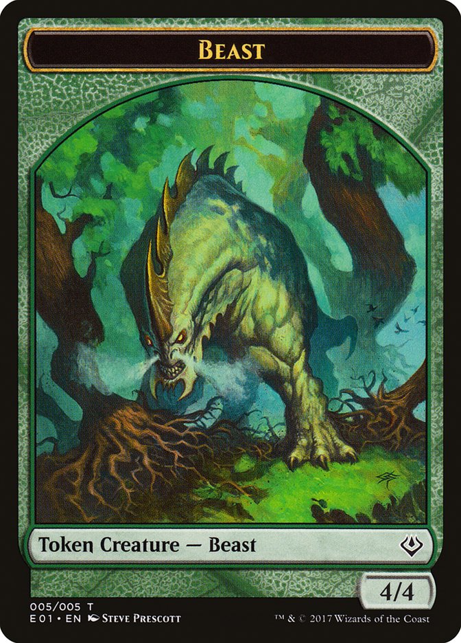 Beast (005/005) [Archenemy: Nicol Bolas Tokens] | Empire Gaming NC