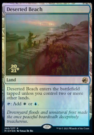 Deserted Beach [Innistrad: Midnight Hunt Prerelease Promos] | Empire Gaming NC