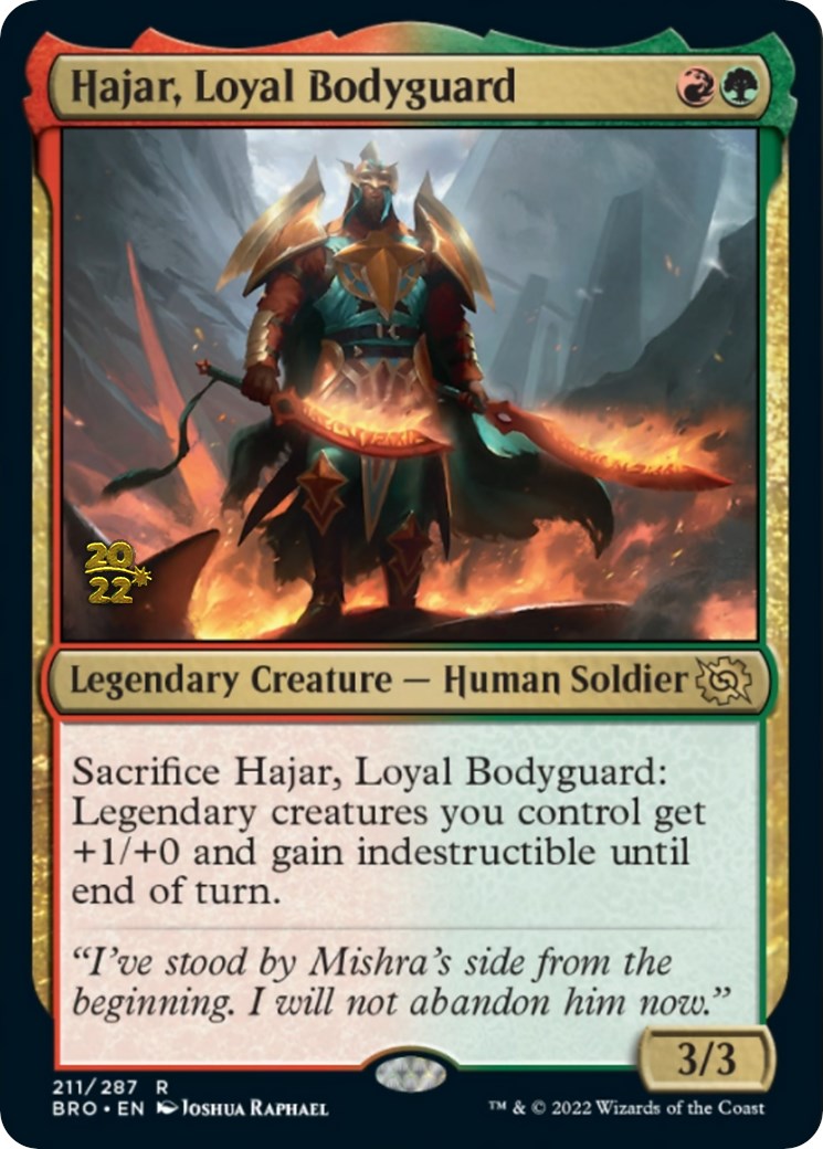 Hajar, Loyal Bodyguard [The Brothers' War: Prerelease Promos] | Empire Gaming NC