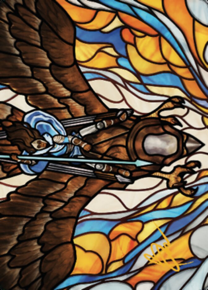 Tura Kennerud, Skyknight Art Card (Gold-Stamped Signature) [Dominaria United Art Series] | Empire Gaming NC