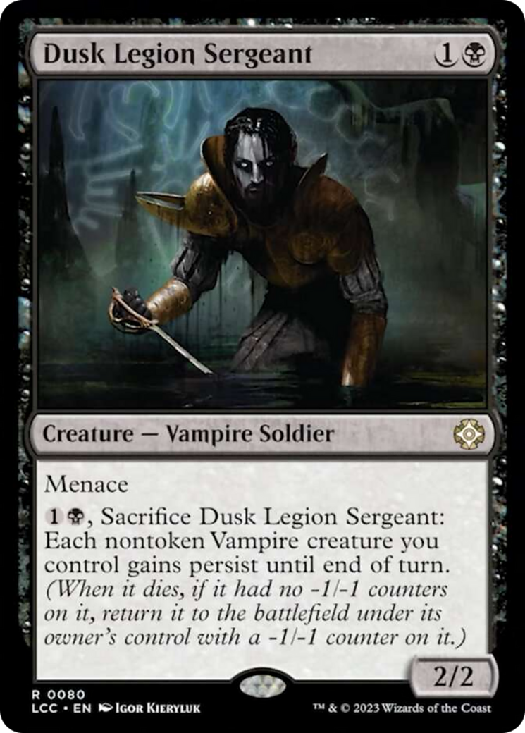 Dusk Legion Sergeant [The Lost Caverns of Ixalan Commander] | Empire Gaming NC