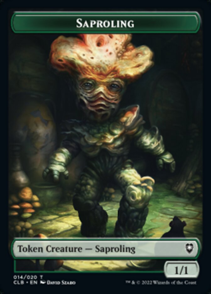 Treasure // Saproling Double-sided Token [Commander Legends: Battle for Baldur's Gate Tokens] | Empire Gaming NC