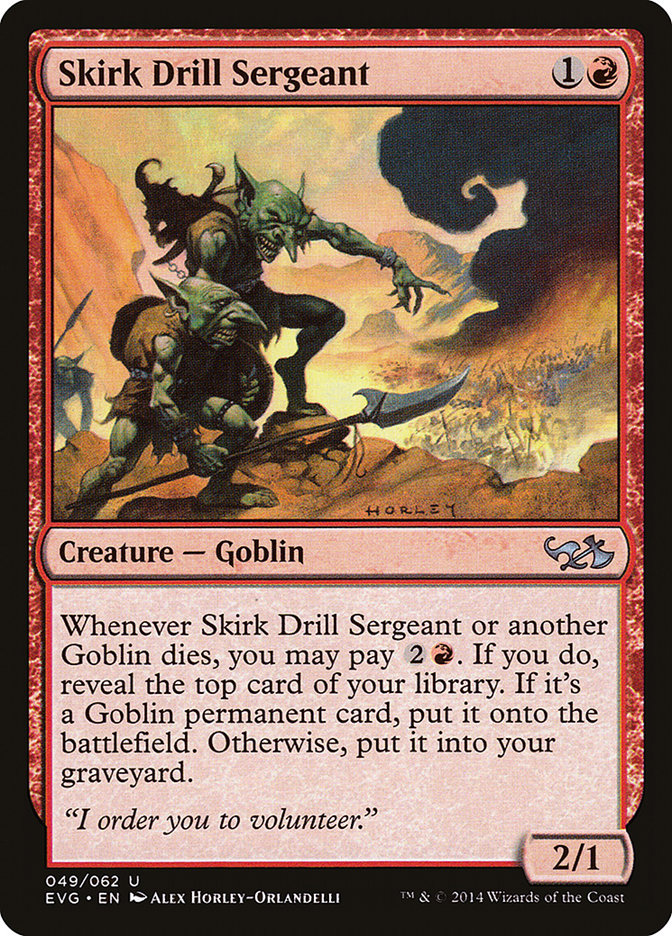 Skirk Drill Sergeant (Elves vs. Goblins) [Duel Decks Anthology] | Empire Gaming NC