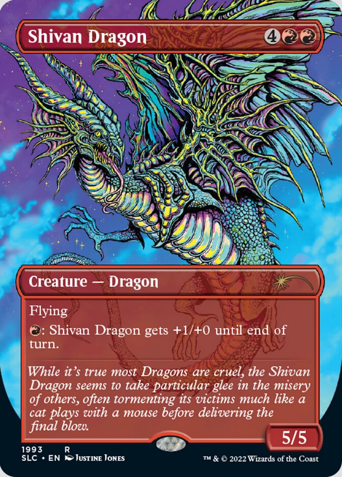 Shivan Dragon (Borderless) [Secret Lair 30th Anniversary Countdown Kit] | Empire Gaming NC