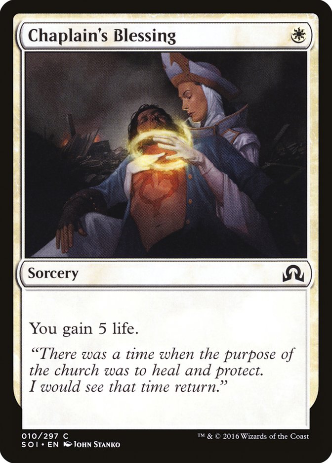 Chaplain's Blessing [Shadows over Innistrad] | Empire Gaming NC