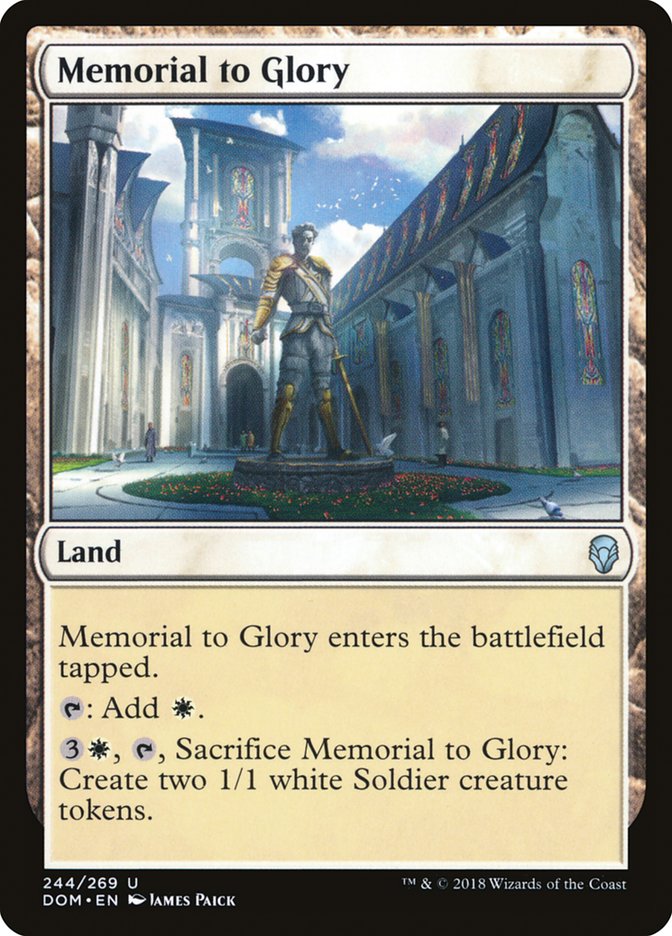 Memorial to Glory [Dominaria] | Empire Gaming NC