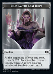 Liliana, the Last Hope Emblem // Spirit Double-sided Token [Double Masters 2022 Tokens] | Empire Gaming NC