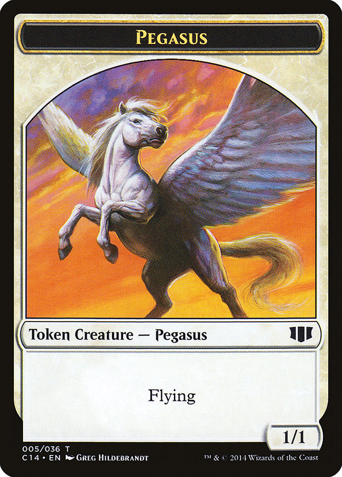 Kor Soldier // Pegasus Double-sided Token [Commander 2014 Tokens] | Empire Gaming NC