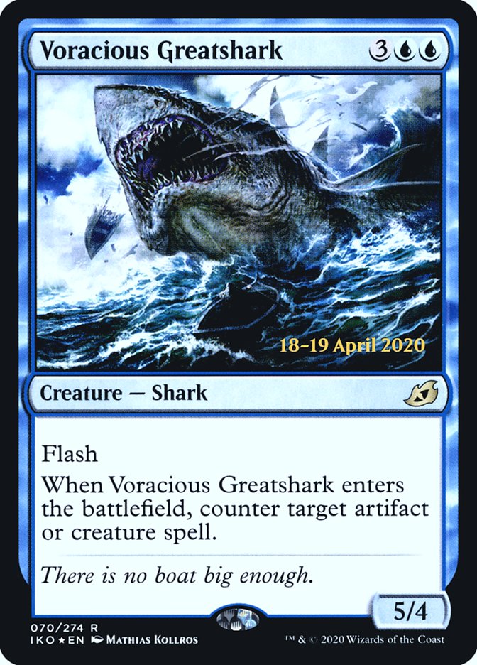 Voracious Greatshark  [Ikoria: Lair of Behemoths Prerelease Promos] | Empire Gaming NC