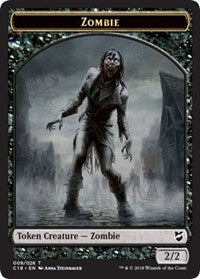 Zombie // Angel Double-sided Token [Commander 2018 Tokens] | Empire Gaming NC