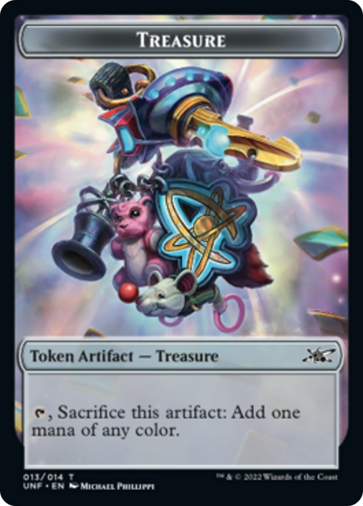 Squirrel // Treasure (013) Double-sided Token [Unfinity Tokens] | Empire Gaming NC