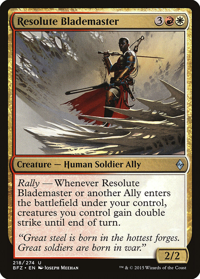 Resolute Blademaster [Battle for Zendikar] | Empire Gaming NC