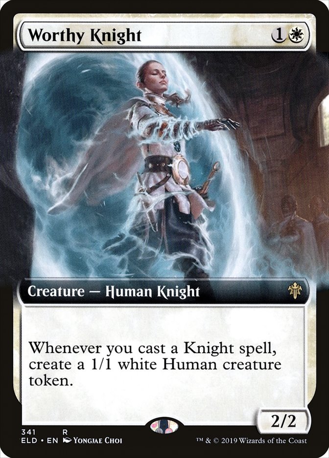 Worthy Knight (Extended Art) [Throne of Eldraine] | Empire Gaming NC