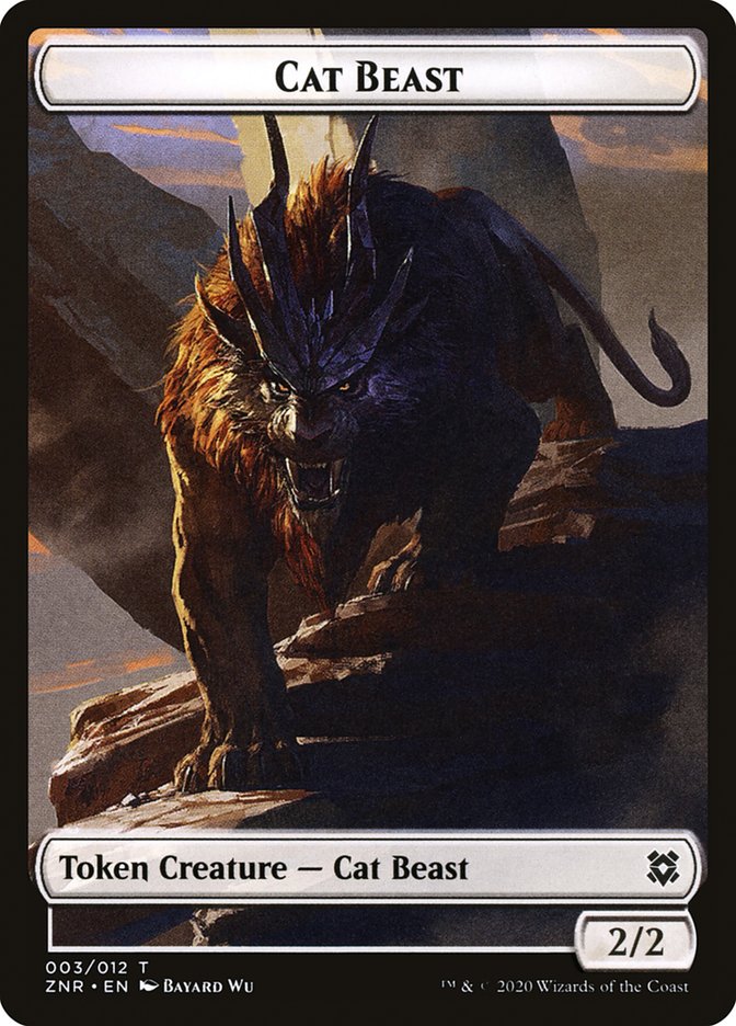 Cat Beast Token [Zendikar Rising] | Empire Gaming NC